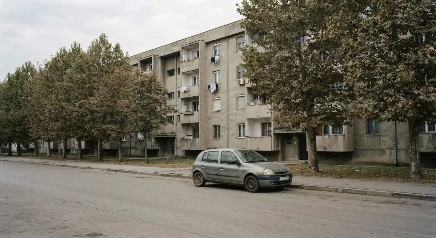 Droga i krajobraz w Podgoricy, Czarnogóra
